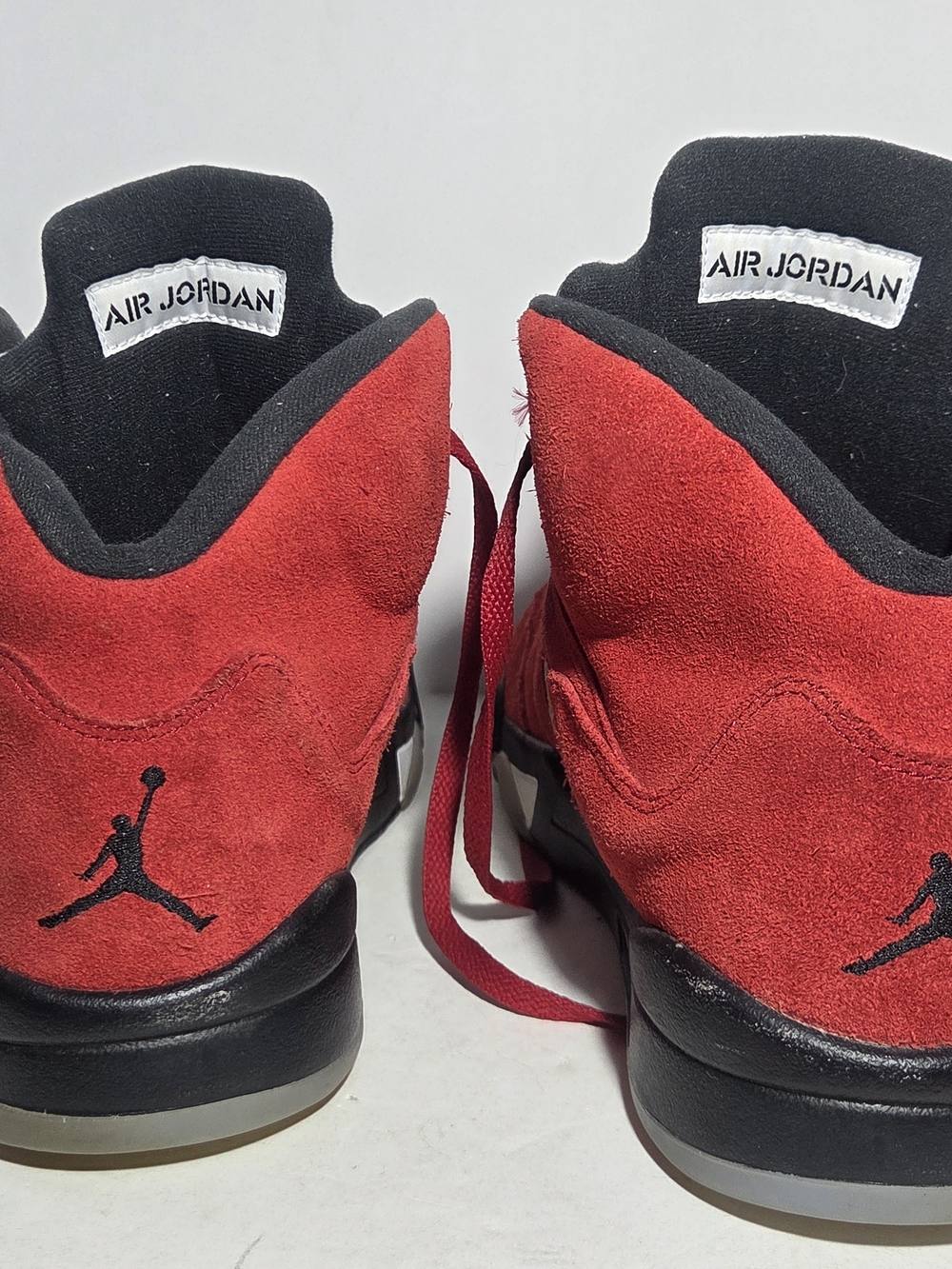 Nike Air Jordan 5 Retro "Raging Bull" (Toro Bravo) Red Suede - Men's Size 13 - Picture 6 of 12